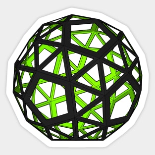 gmtrx lawal skeletal snub dodecahedron Sticker